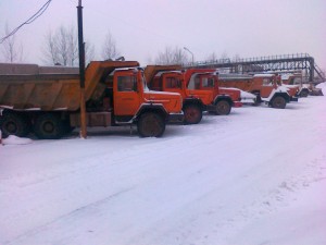 Самосвалы, вывоз снега